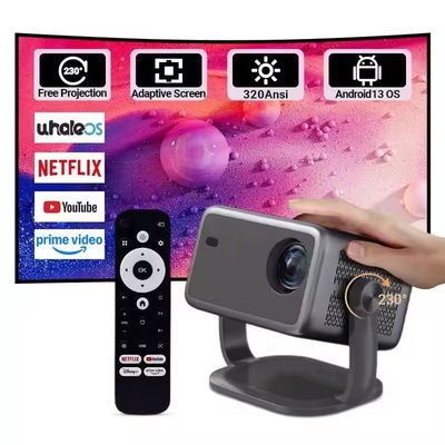 قیمت خوب پروژکتور Smart DMD و وای فای 6 4K پروژکتور فیلم DLP قابل حمل 1080P آنلاین
