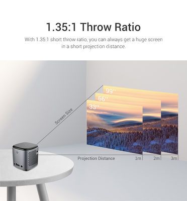 قیمت خوب کمپینگ در فضای باز DLP مینی پروژکتور 4k ویدیو هوشمند اندروید مکعب آنلاین