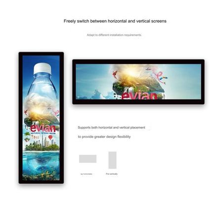 قیمت خوب صفحه نمایش LCD RGB دیوار نصب تبلیغاتی صفحه نمایش لمسی 15.6 اینچ ODM آنلاین